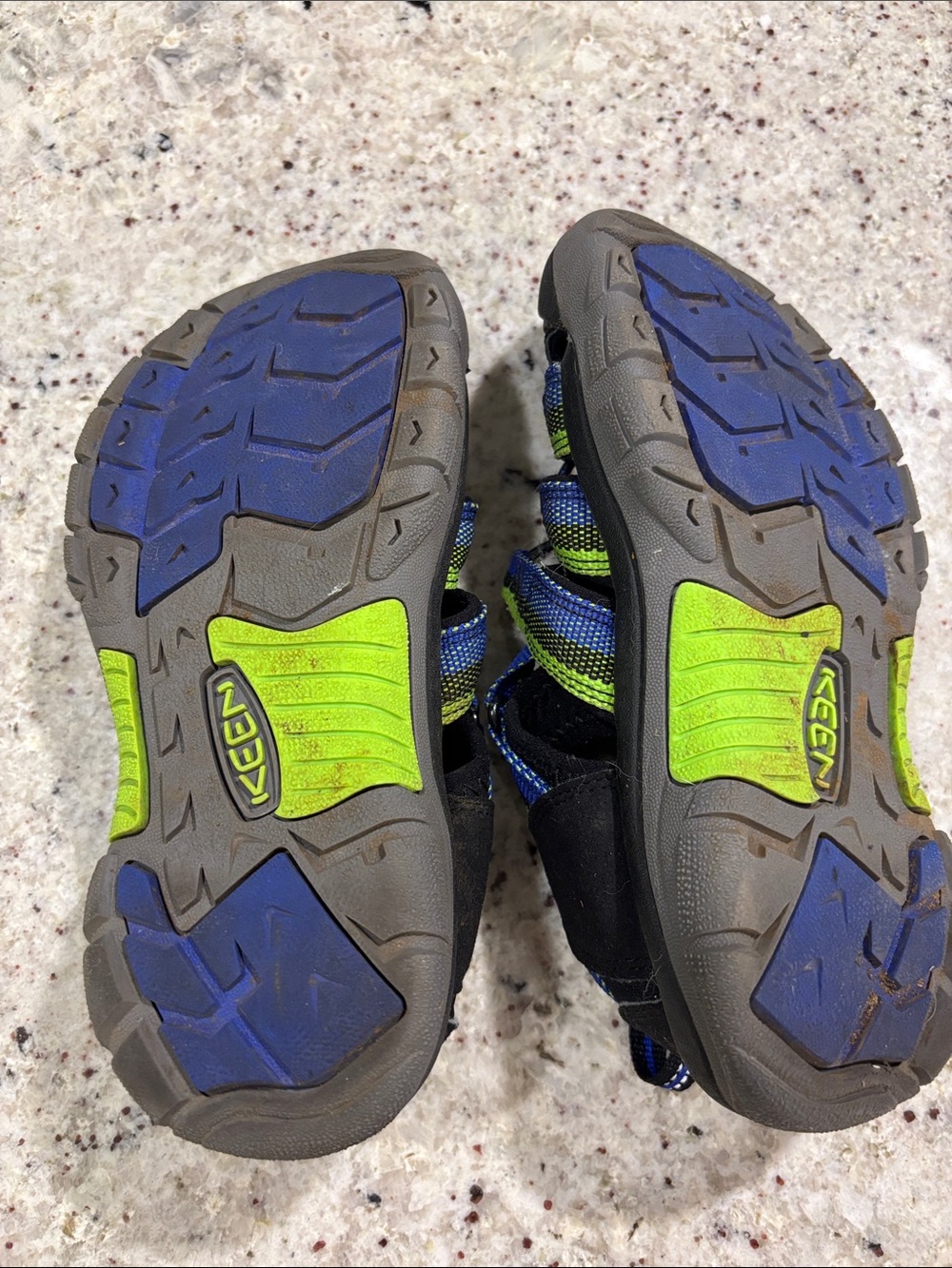 Keen Kids Blue & Green Strappy Closed-Toe Outdoor Sandals - Picture 8 of 8